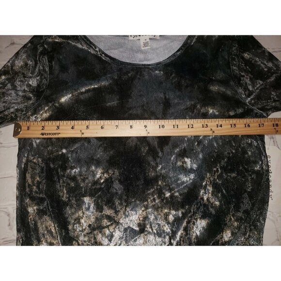 Nwt Eye Candy Women's Size Medium Front Tie Crushed Velvet Blouse - Picture 5 of 6